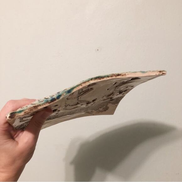 Art Pottery Ceramic Graveyard Dancing Skeleton Decor Plaque DOTD El Dia - Picture 9 of 10